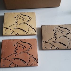 Signed artwork clay tile picture